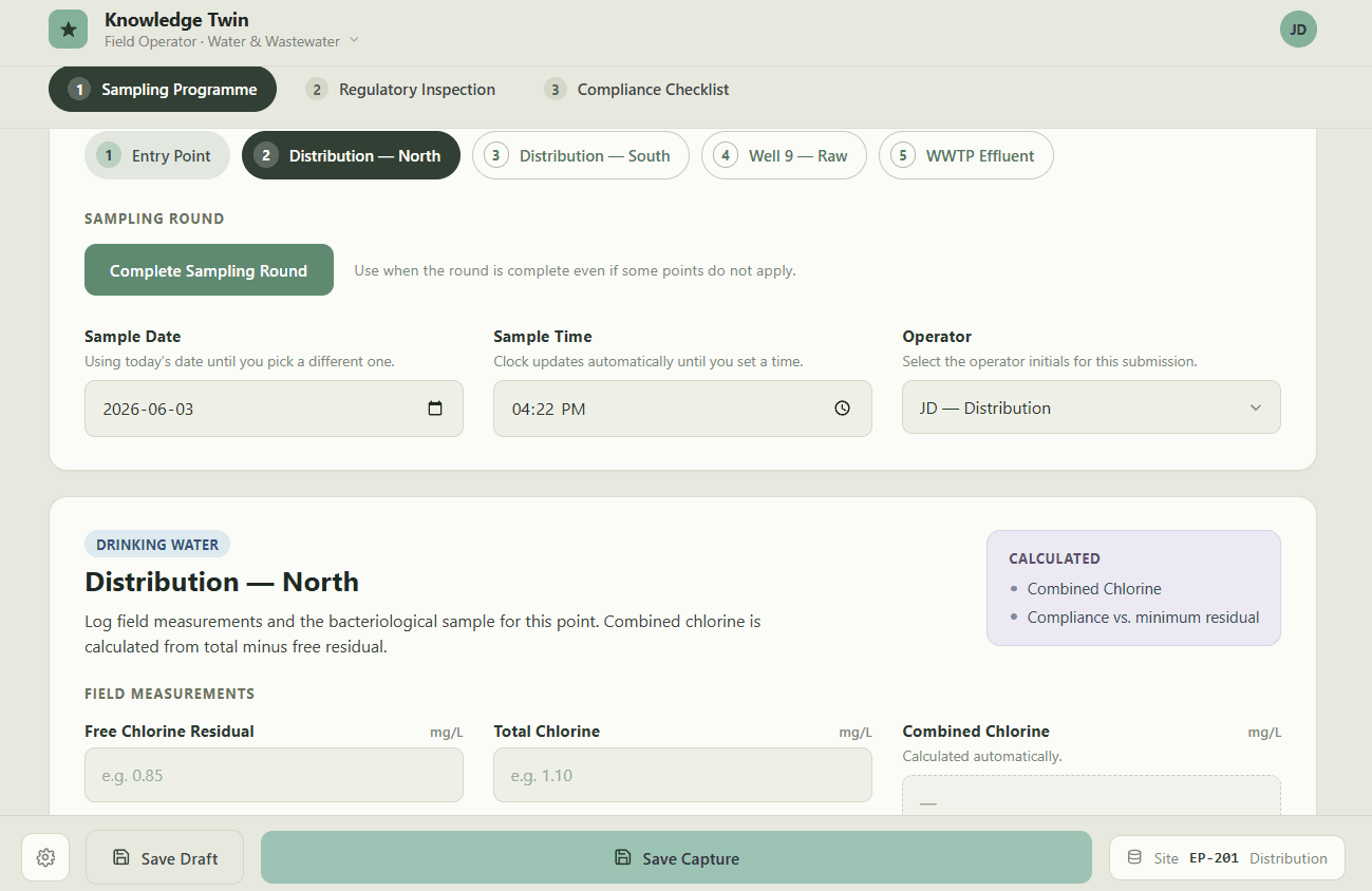 Sampling & Compliance Capture
